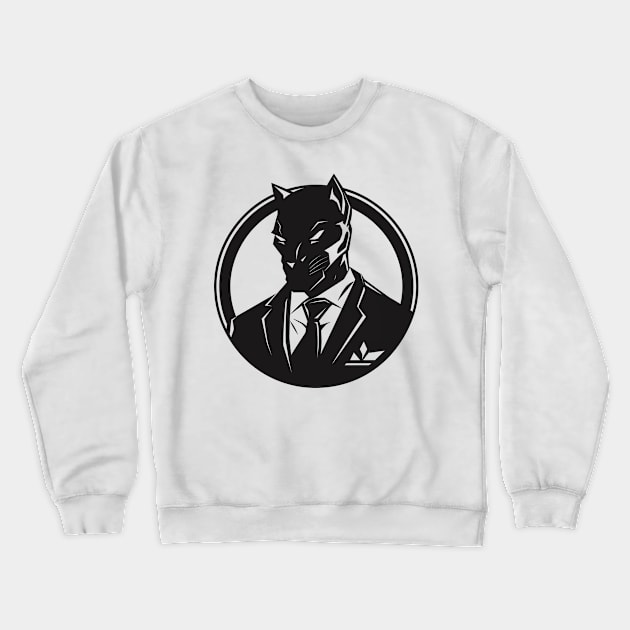 panther black head t-shirt Crewneck Sweatshirt by ArtvectorDSGN